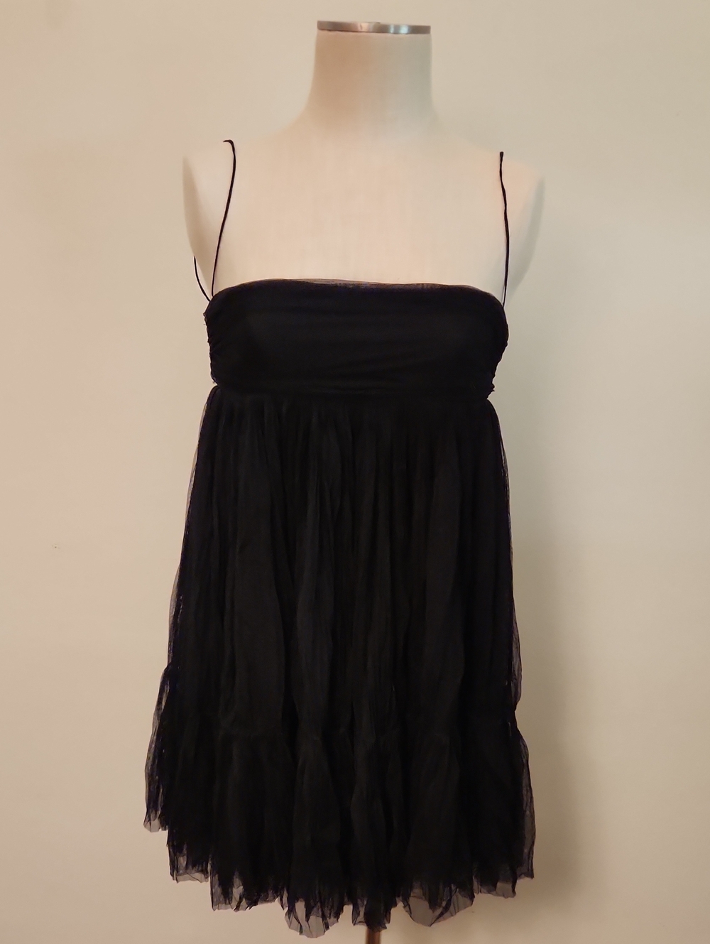 Alessandro Dell'Acqua Black Babydoll Dress